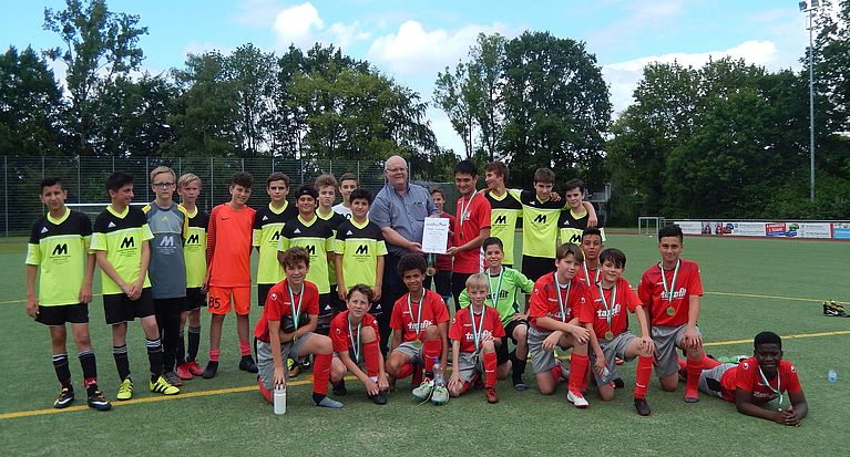 Kreisbestenehrung U13-Sonderliga für die 1. JFS Köln