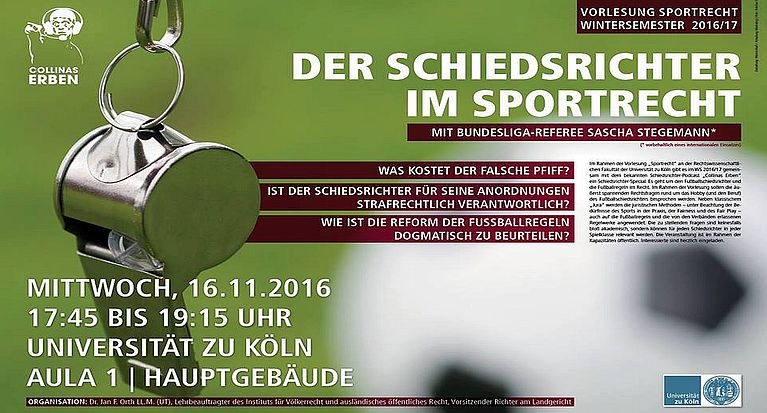 Spannende Veranstaltung von Schiedsrichtern für Schiedsrichter