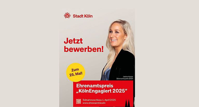 Ehrenamtspreis "KölnEngagiert 2025" – Stadt Köln feiert 25. Geburtstag