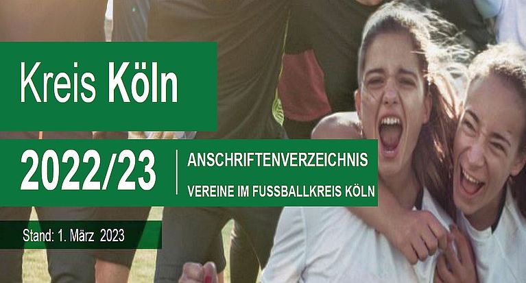 Aktualisierte Vereinsanschriften Fußballkreis Köln