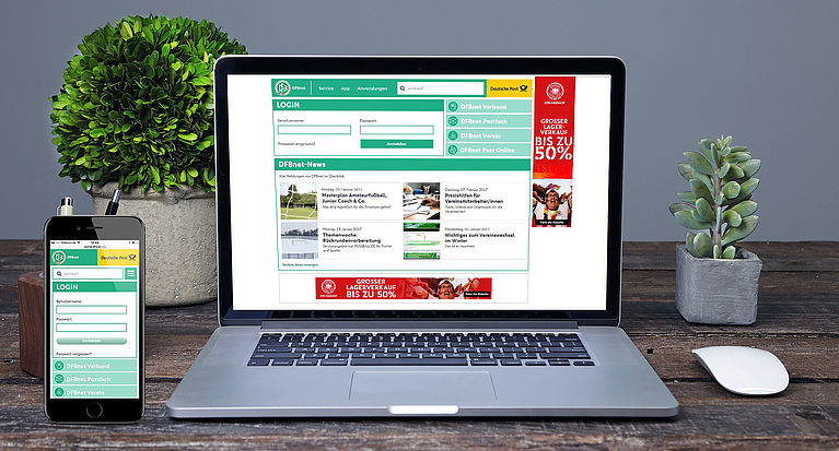 DFBnet-Portal in neuem Design