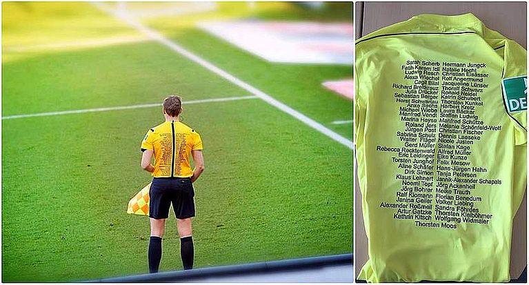 Ehrung: Tobias Stieler sagt "Danke Schiri" - auch an Marina Heyse