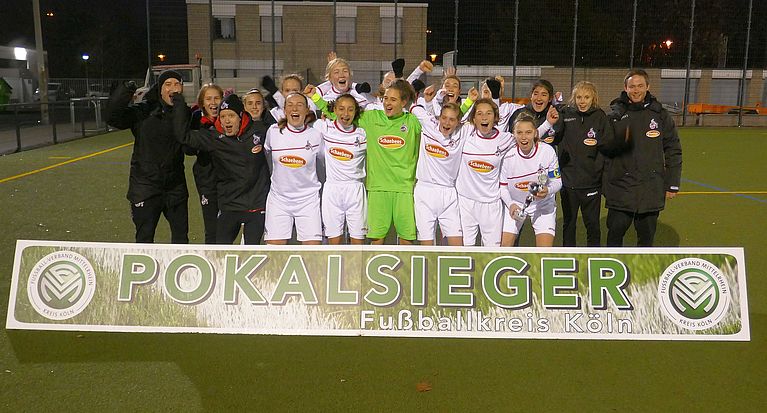 Juniorinnen-Kreispokal Köln 2018: Der 1. FC Köln gewinnt bei den B-Juniorinnen und bei den C-Juniorinnen