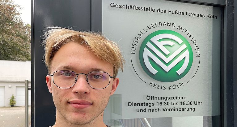 David Ellegiers: Neuer „FSJ´ler“ im Fußballkreis Köln