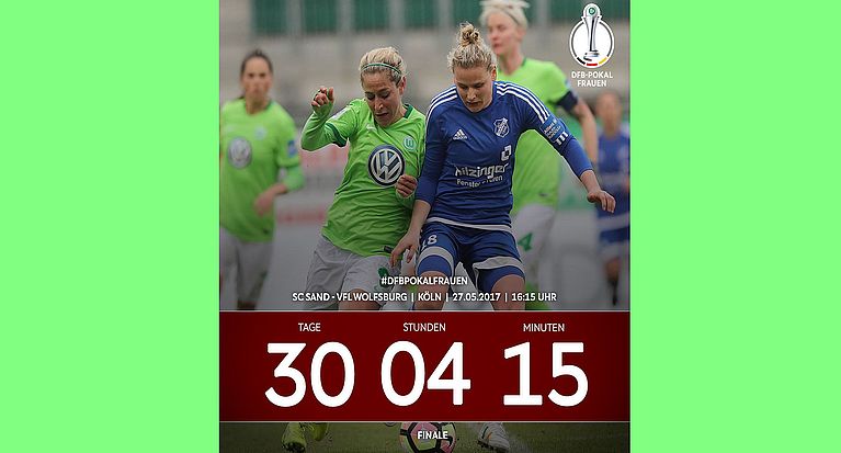 Der Countdown läuft - noch 30 Tage bis zum DFB-Pokalendspiel der Frauen in Köln