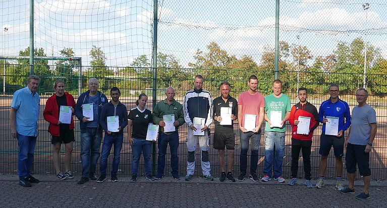 Lizenzübergabe des C-Trainer-Lehrgangs beim ESV Gremberghoven