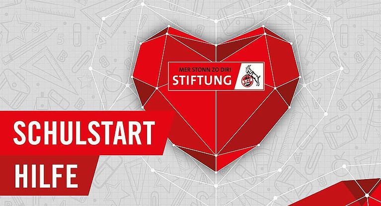Schulausstattung für Betroffene - Stiftung 1. FC Köln spendet