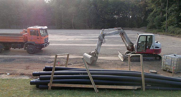 Bei der TPSK laufen die Arbeiten für einen neuen Kunstrasenplatz