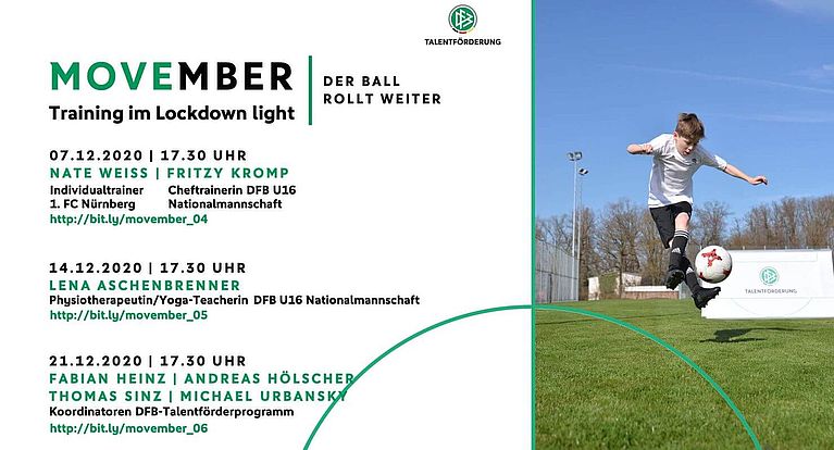 Heimtraining im "MOVEmber": Das Training geht weiter!