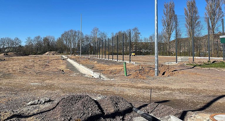 Umwandlungsarbeiten beim SC Weiler-Volkhoven schreiten voran
