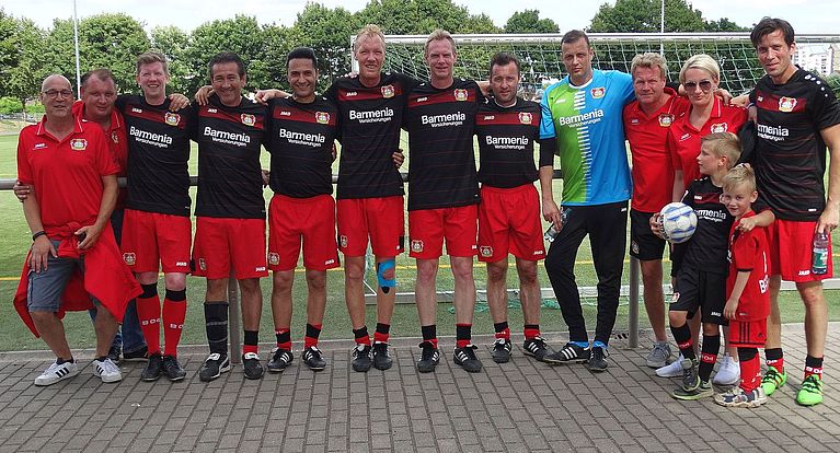 Bayer 04 Leverkusen bei der Ü40-Mittelrheinmeisterschaft am 7. und 8. Juli in Hennef