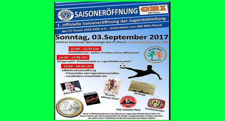 Saisoneröffnung der Jugendabteilung des FC Pesch