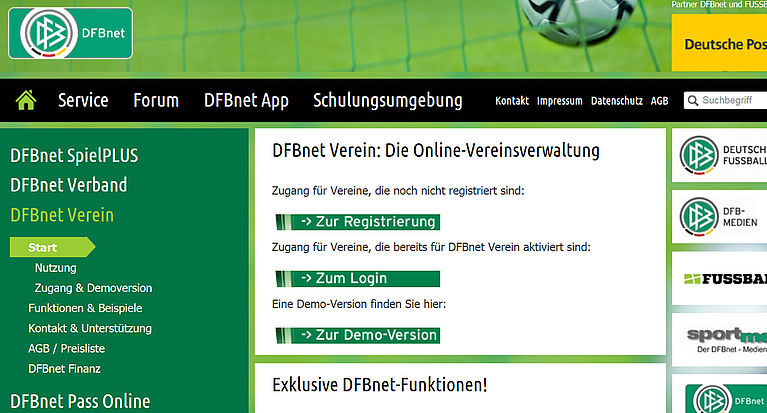 Anmeldung von Freundschaftsspielen Herren und Frauen nur noch im DFBnet direkt durch die Vereine