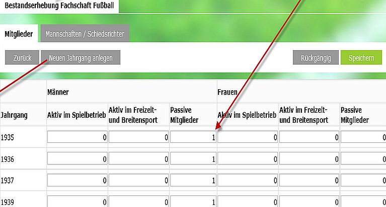 DFB-Bestandserhebung zum 1. Januar 2020