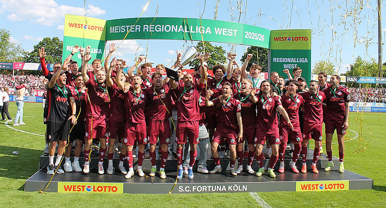 Regionalliga West: Meisterehrung beim S.C. Fortuna Köln