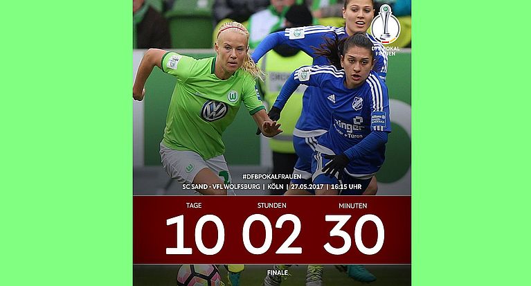 Der Countdown läuft - noch 10 Tage bis zum DFB-Pokalendspiel der Frauen in Köln