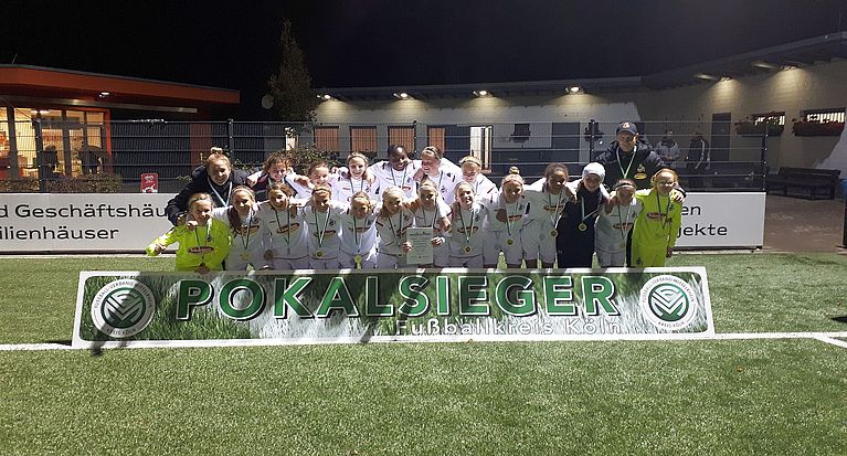 Der 1. FC Köln gewinnt den D-Juniorinnen-Kreispokal 2019