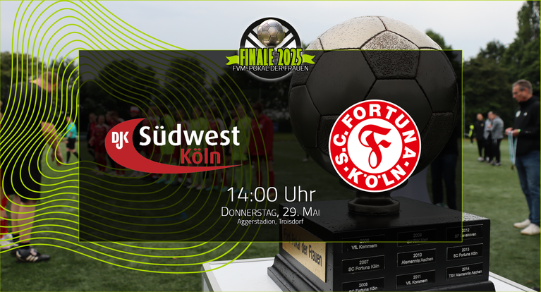 FVM-Pokal der Frauen: DJK Südwest Köln fordert Titelverteidiger S.C. Fortuna Köln heraus