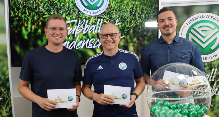 Bitburger-Pokal 2025/26: 32 Paarungen für erste Runde ausgelost